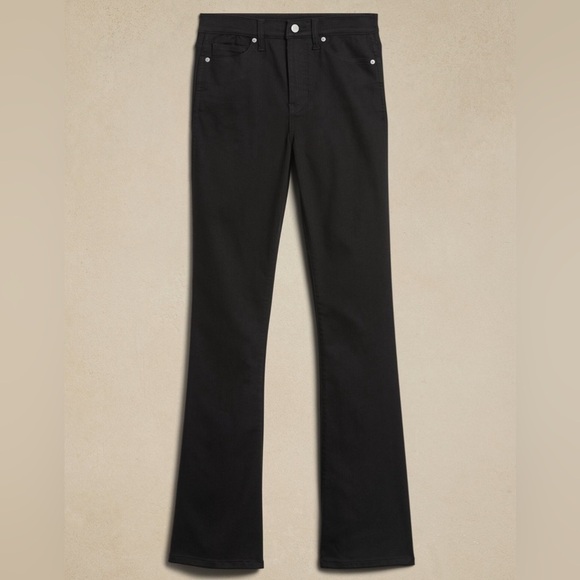 NWT! Banana Republic Black The Flare Jean - Multiple Sizes🩵 - Picture 8 of 9